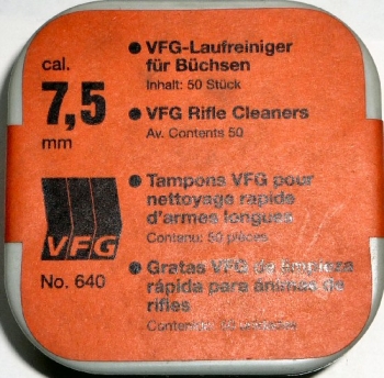 VFG-Laufreiniger für Büchsen Cal. 7,5 mm, 50er Dose