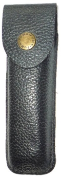 Gürtetasche für Taschenmesser bis ca. 12 cm zusammengeklappte Länge, Schwarzes Leder Org. Puma