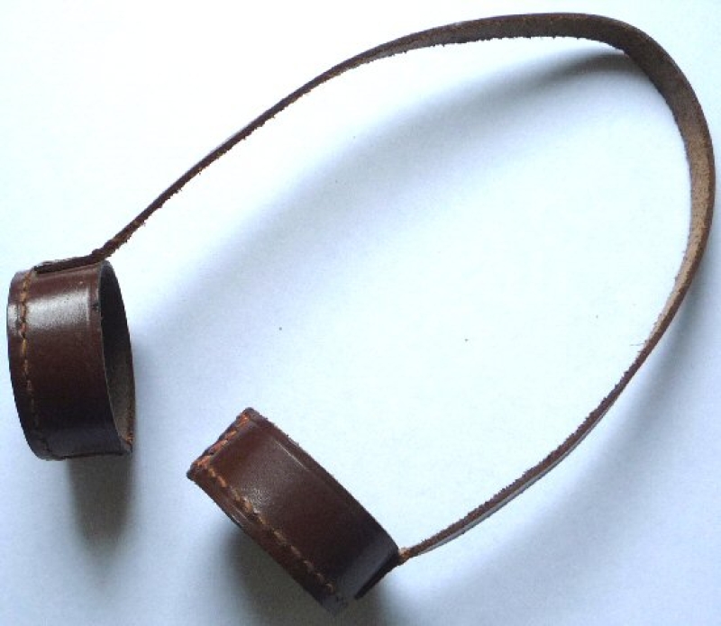 Zielfernrohrschutzabdeckung Leder braun, Okulardurchm. vorne & hinten ca. 39 mm